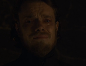 Theon looking on as Ramsey rapes Sansa